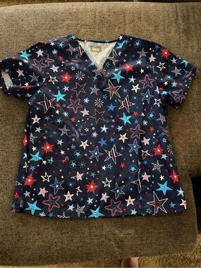 Navy Scrub Top